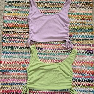 Two Zaful crop tops
